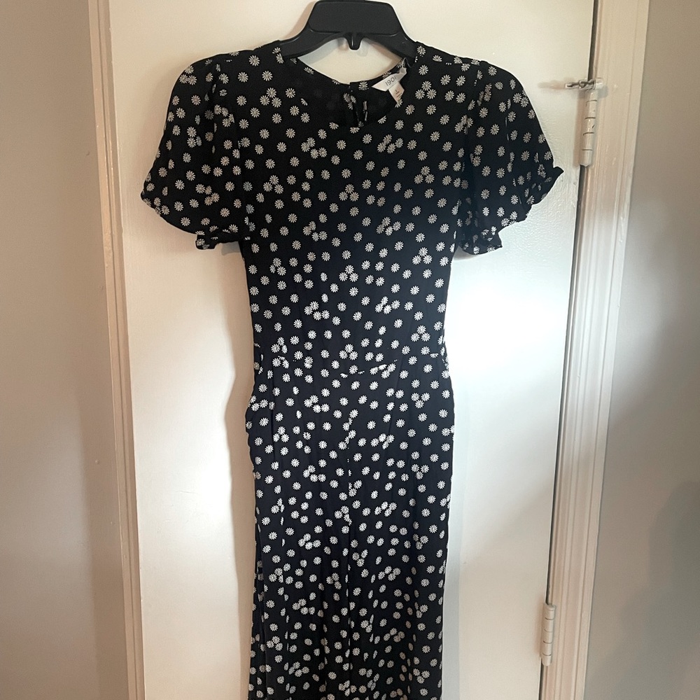 1901 Girls Black Daisy Jumper